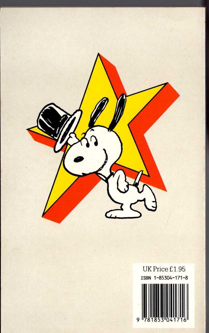 Charles M. Schulz  SNOOPY STARS AS THE THINKER magnified rear book cover image
