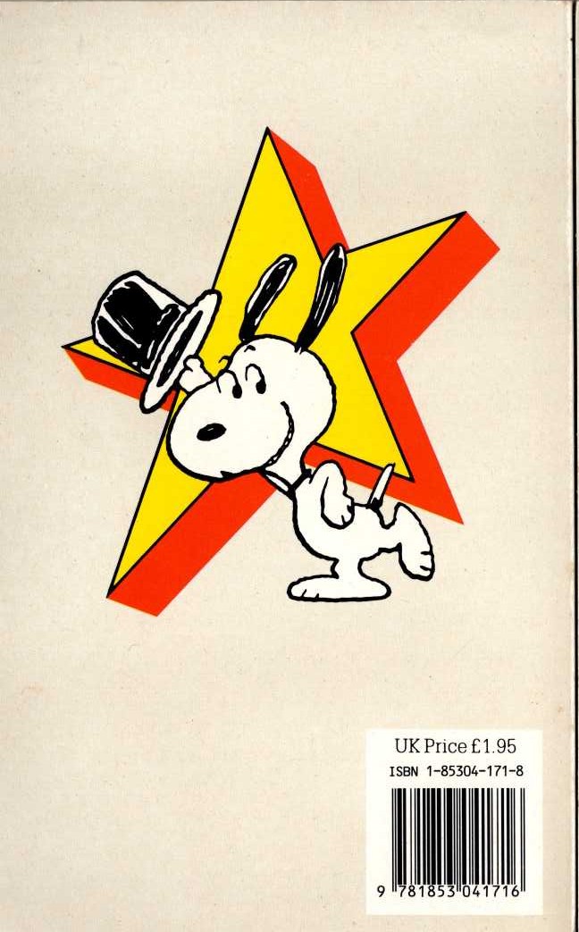 Charles M. Schulz  SNOOPY STARS AS THE THINKER magnified rear book cover image