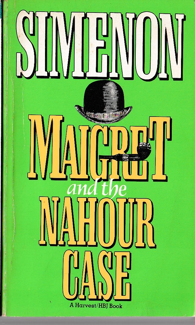 Georges Simenon  MAIGRET AND THE NAHOUR CASE front book cover image