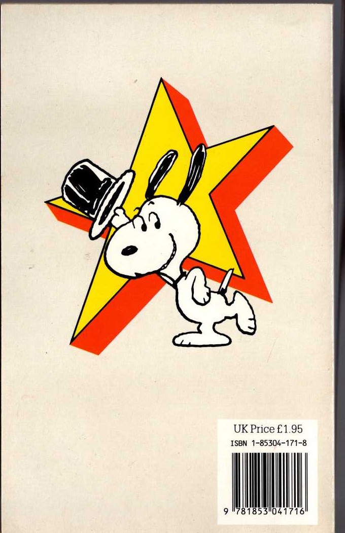 Charles M. Schulz  SNOOPY STARS AS THE THINKER magnified rear book cover image