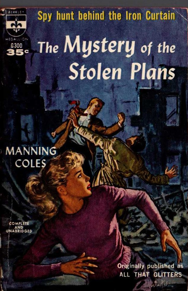 Manning Coles  THE MYSTERY OF THE STOLEN PLANS front book cover image
