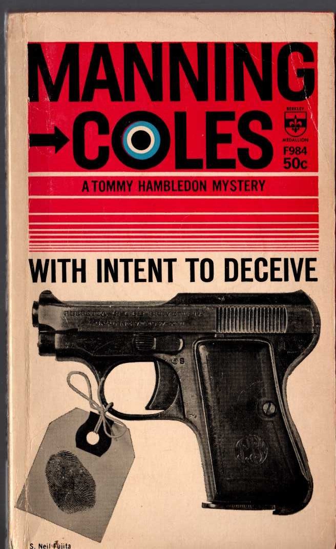 Manning Coles  WITH INTENT TO DECEIVE front book cover image