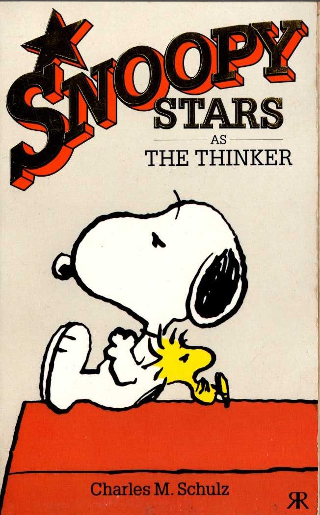 Charles M. Schulz  SNOOPY STARS AS THE THINKER front book cover image