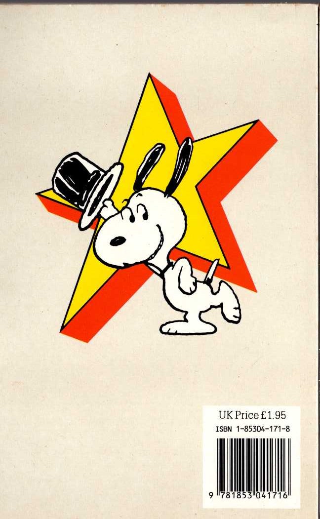 Charles M. Schulz  SNOOPY STARS AS THE THINKER magnified rear book cover image