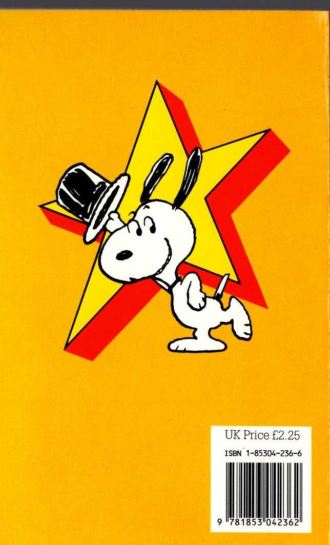 Charles M. Schulz  SNOOPY STARS AS THE ENTERTAINER magnified rear book cover image