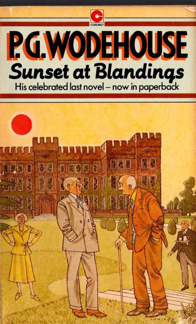 P.G. Wodehouse  SUNSET AT BLANDINGS front book cover image