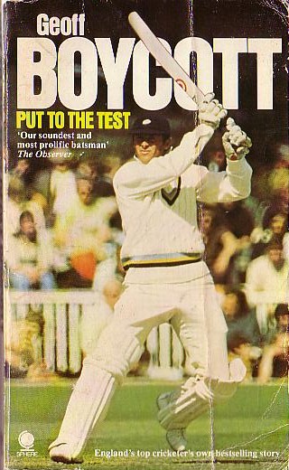 Geoff Boycott  PUT TO THE TEST front book cover image