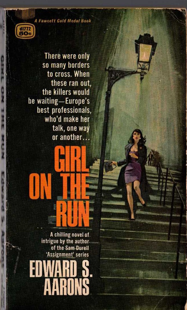 Edward S. Aarons  GIRL ON THE RUN front book cover image