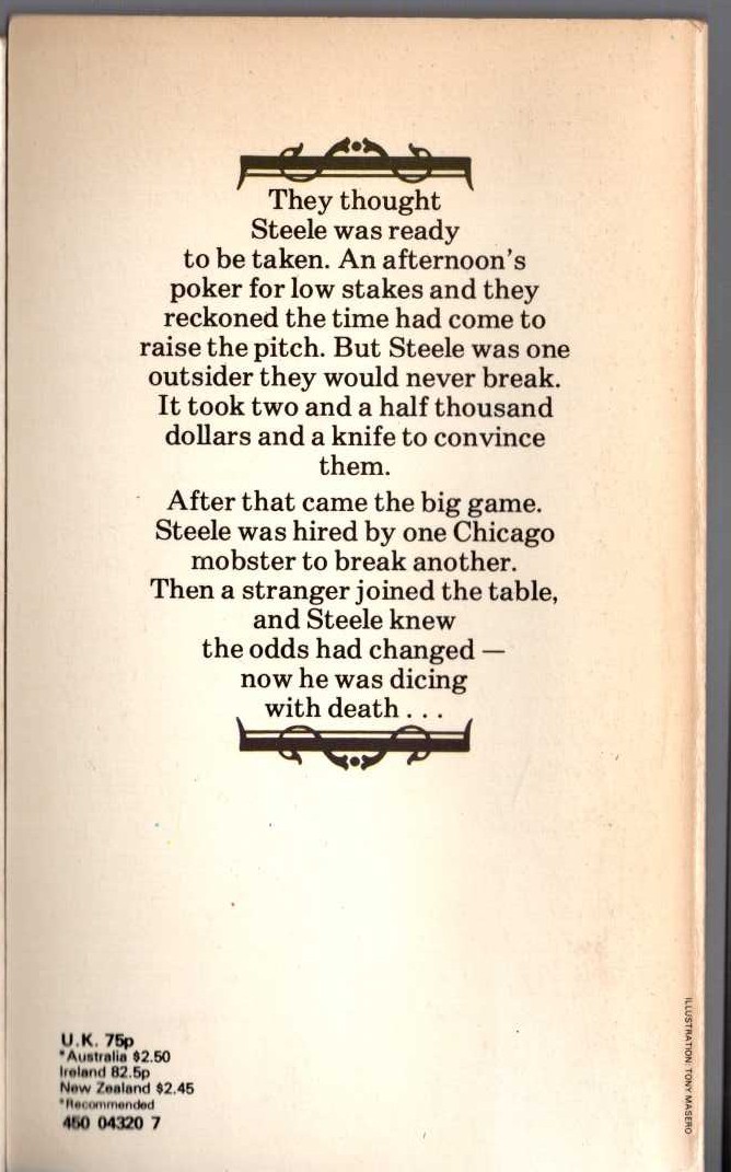 George G. Gilman  ADAM STEELE 22: THE BIG GAME magnified rear book cover image