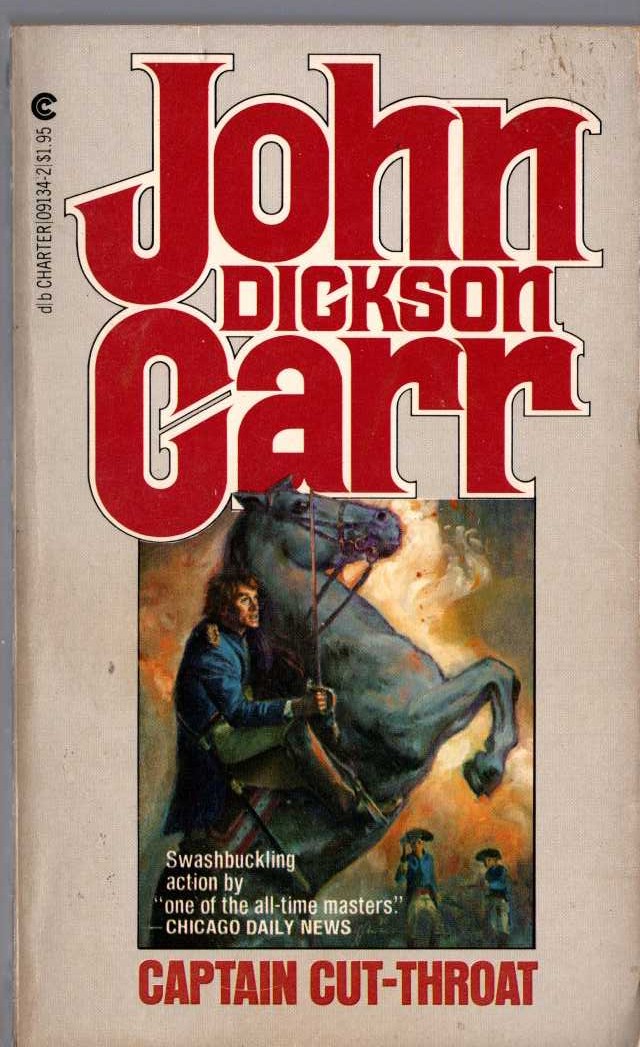 John Dickson Carr  CAPTAIN CUT-THROAT front book cover image