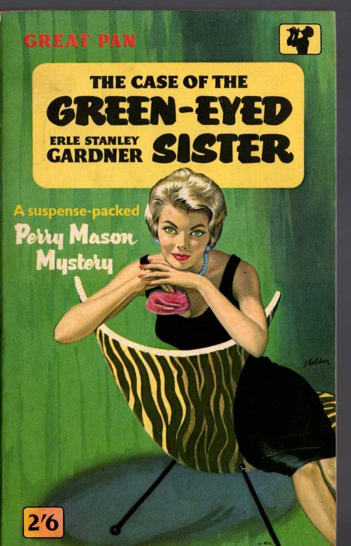 Erle Stanley Gardner  THE CASE OF THE GREEN-EYED SISTER front book cover image