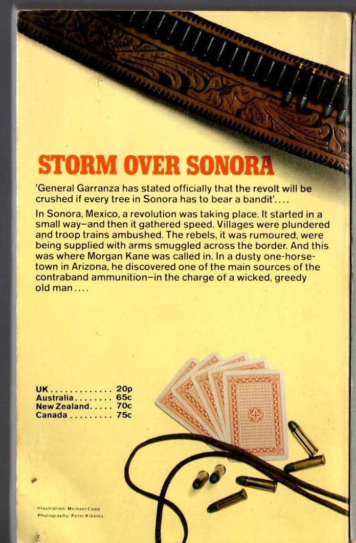 Louis Masterson  STORM OVER SONORA magnified rear book cover image