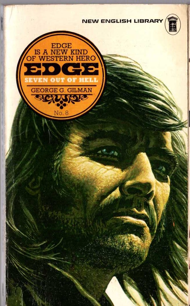 George G. Gilman  EDGE 8: SEVEN OUT OF HELL front book cover image