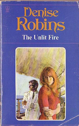 Denise Robins  THE UNLIT FIRE front book cover image