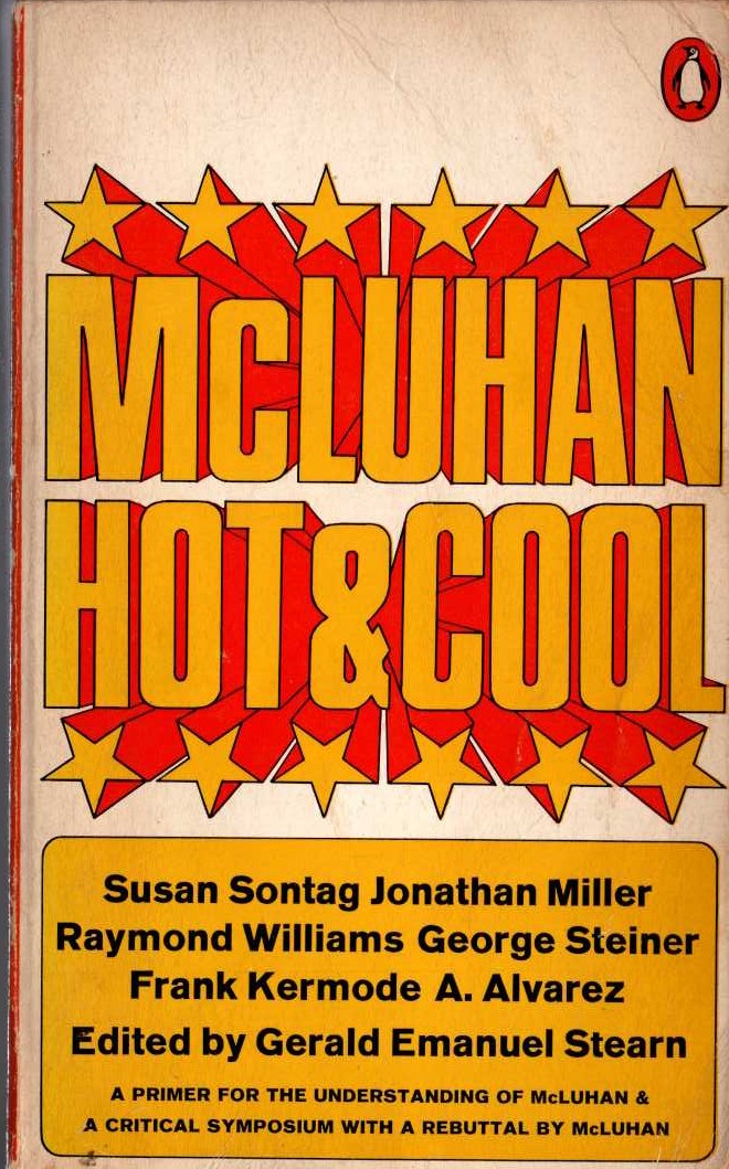 G.E. Stearn  McLUHAN HOT & COOL front book cover image