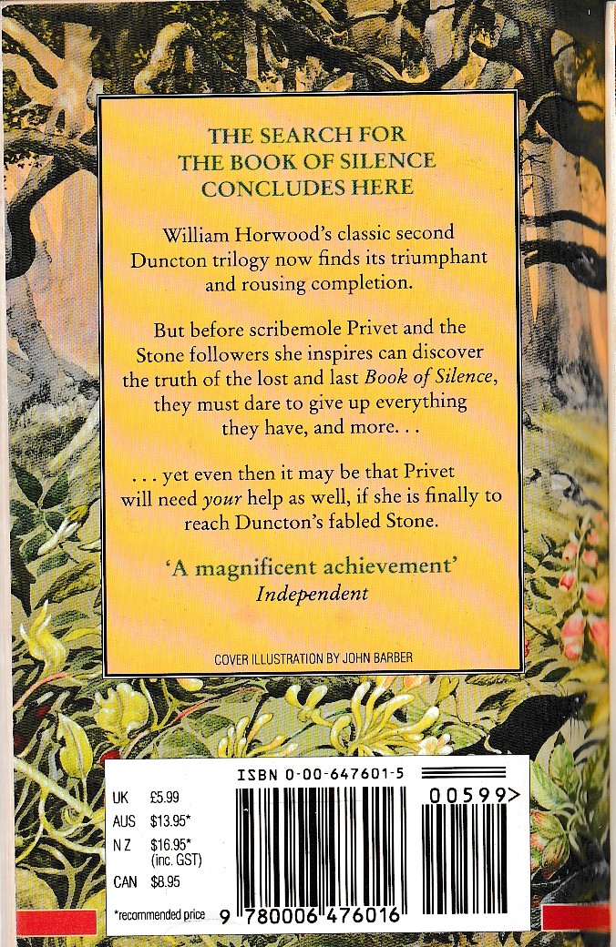 Charlotte Armstrong MISCHIEF .Pandora 1988 magnified rear cover image