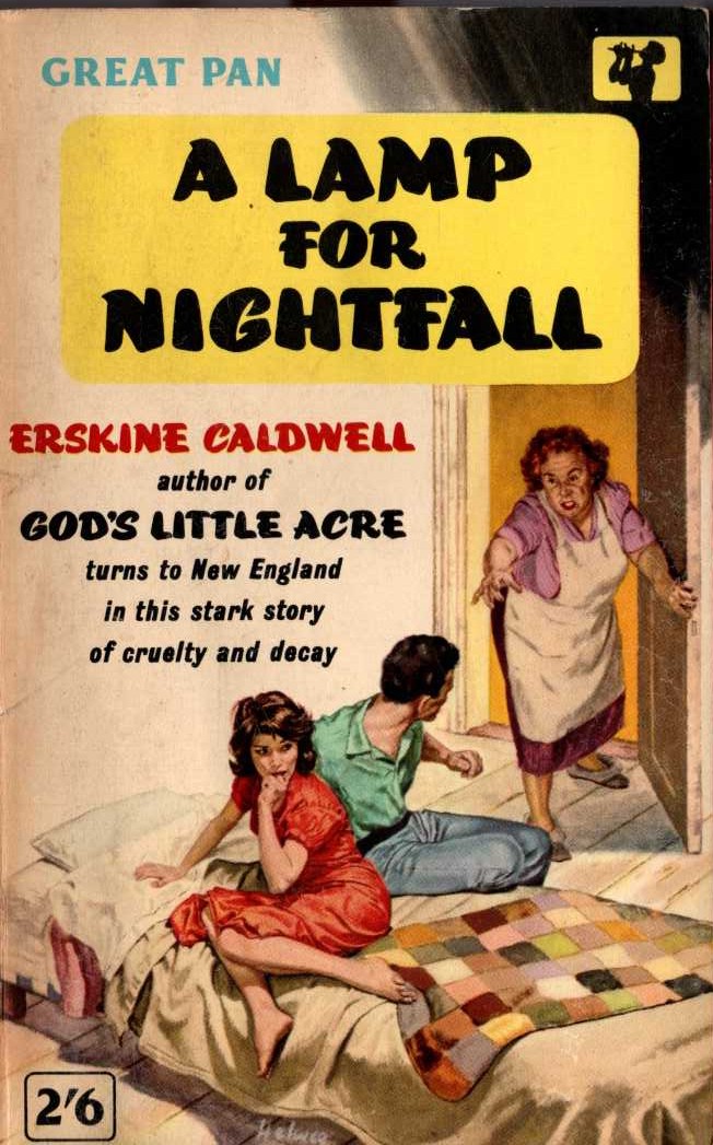 Erskine Caldwell  A LAMP FOR NIGHTFALL front book cover image