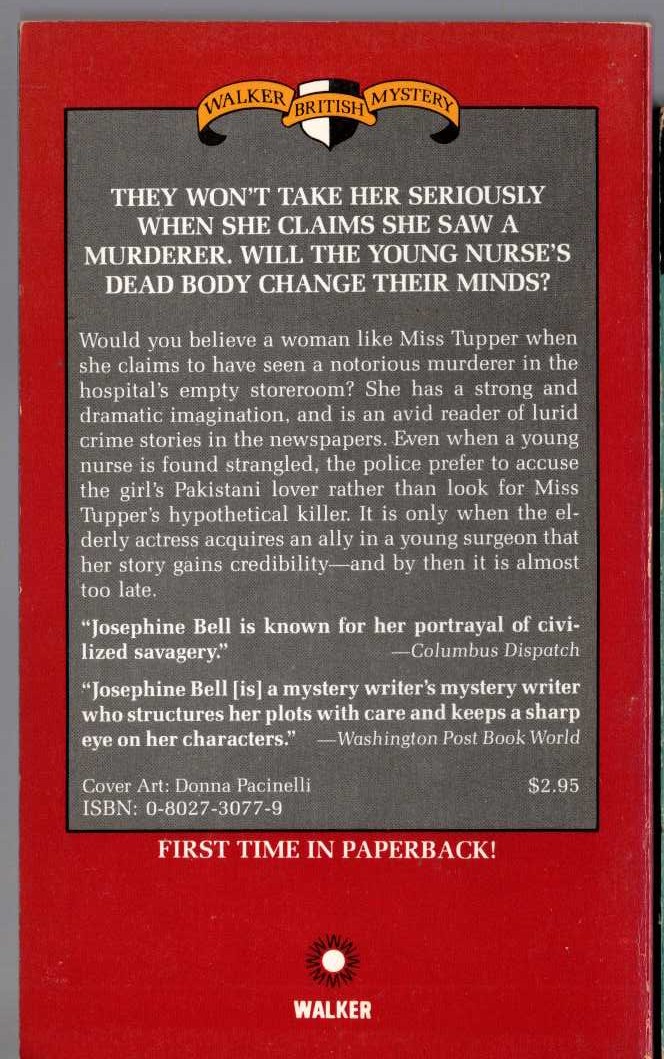 Josephine Bell  WOLF! WOLF! magnified rear book cover image