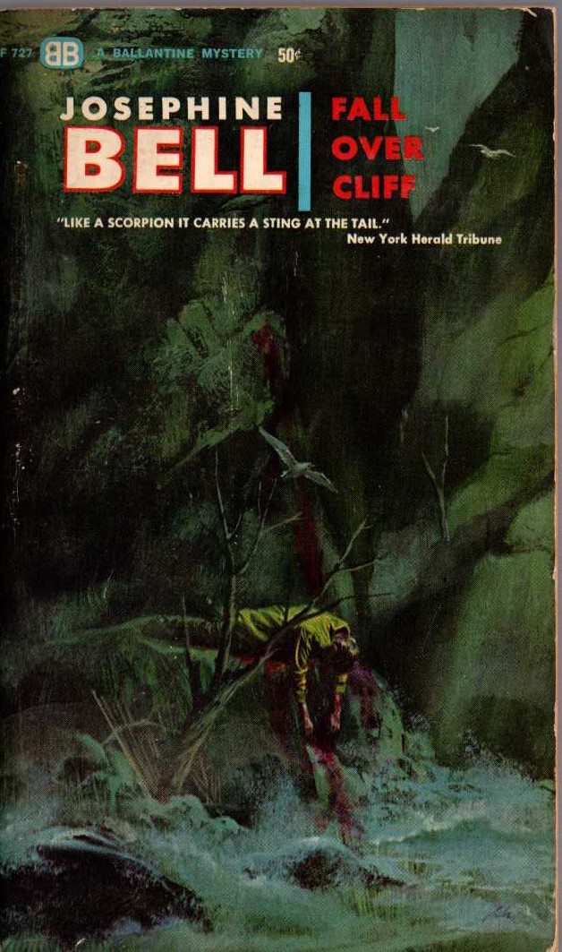 Josephine Bell  FALL OVER CLIFF front book cover image