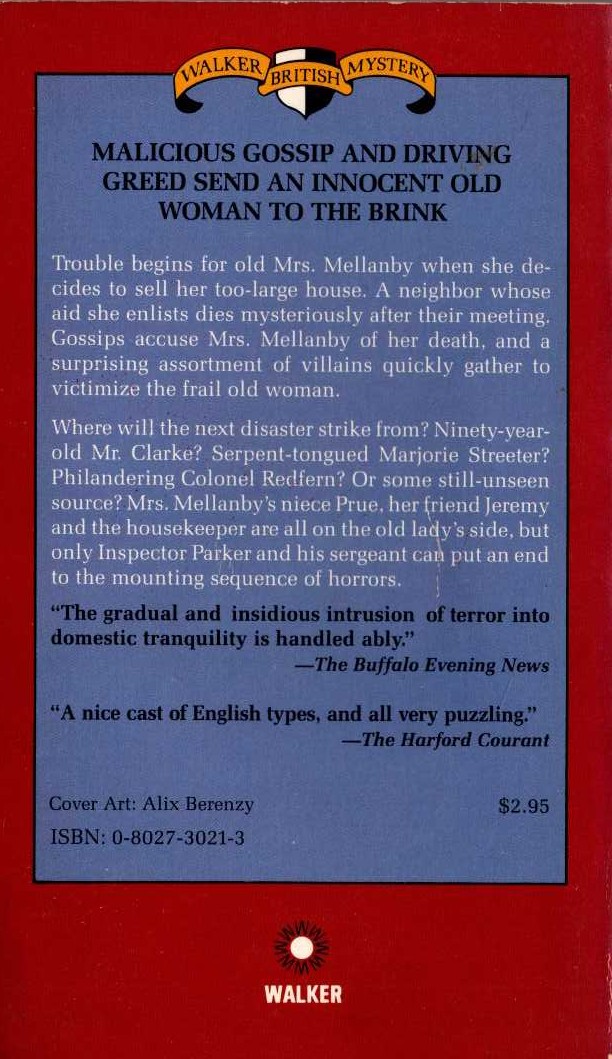 Josephine Bell  VICTIM magnified rear book cover image