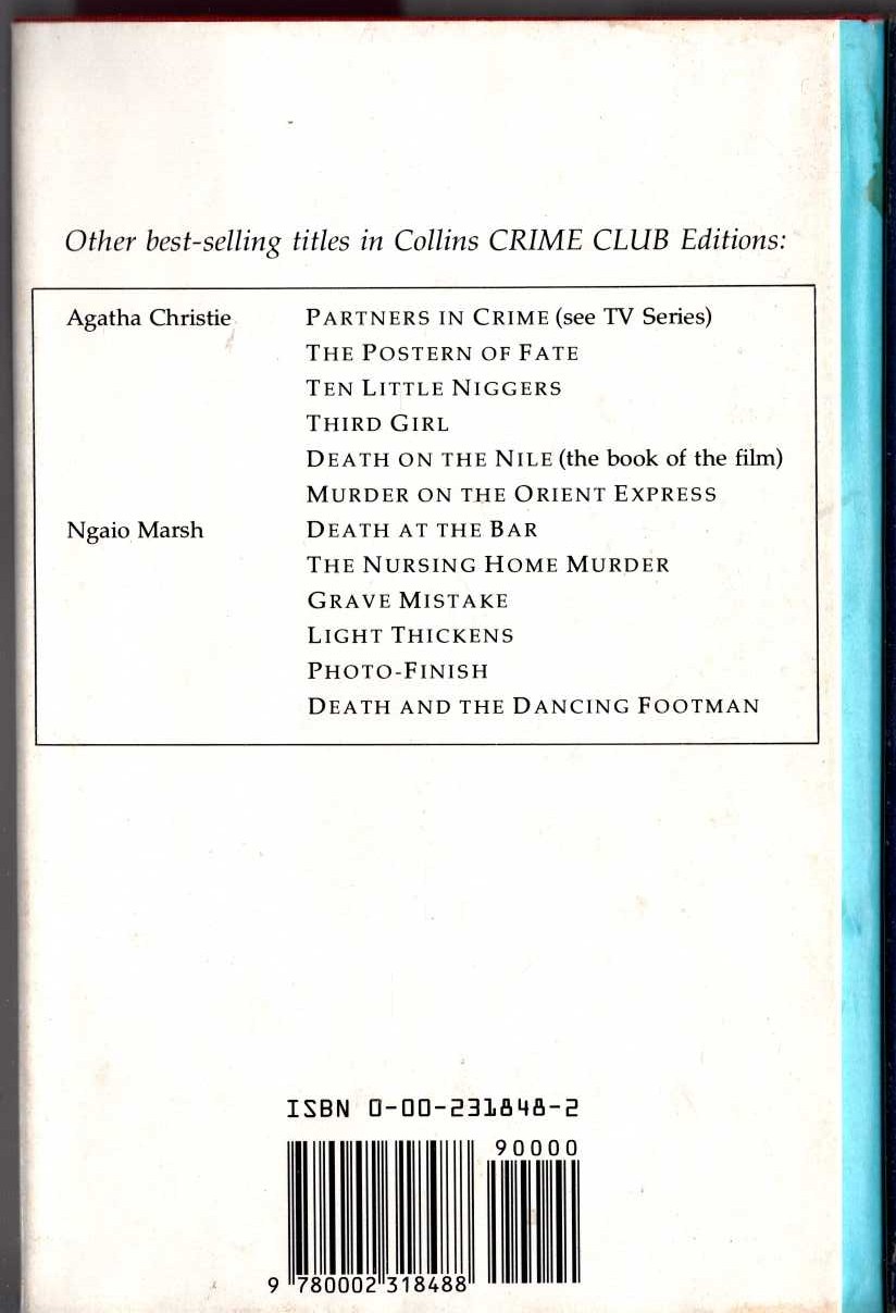 THE UNDERGROUND MAN magnified rear book cover image