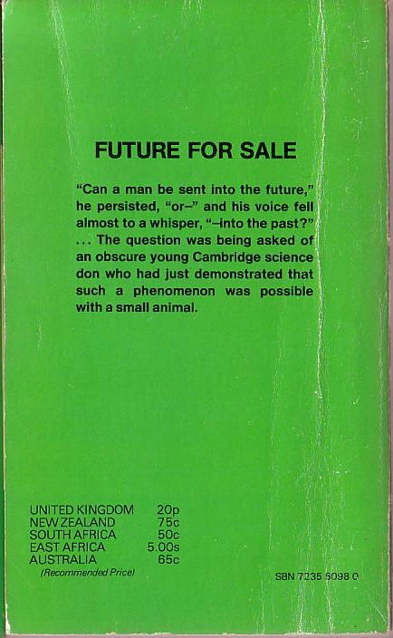 Richard Saxon  FUTURE FOR SALE magnified rear book cover image