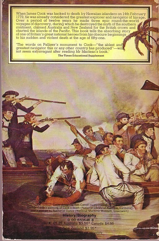 Alistair MacLean
  CAPTAIN COOK<BR>
    Fontana 1974 (Illus.) front cover image