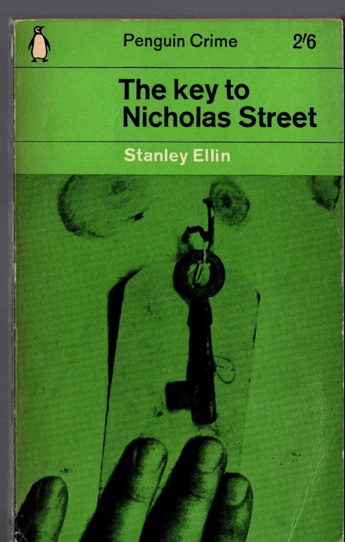 Stanley Ellin  THE KEY TO NICHOLAS STREET front book cover image