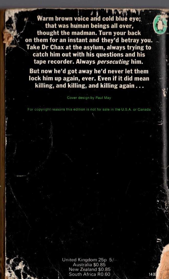 Donald E. Westlake  PITY HIM AFTERWARDS magnified rear book cover image