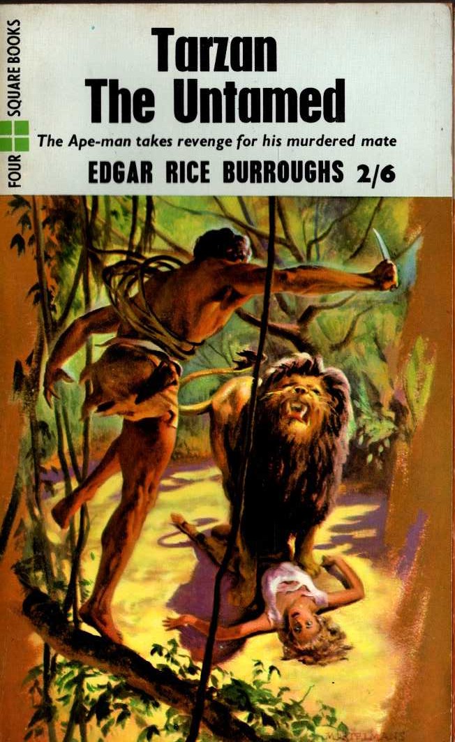 Edgar Rice Burroughs  TARZAN THE UNTAMED front book cover image