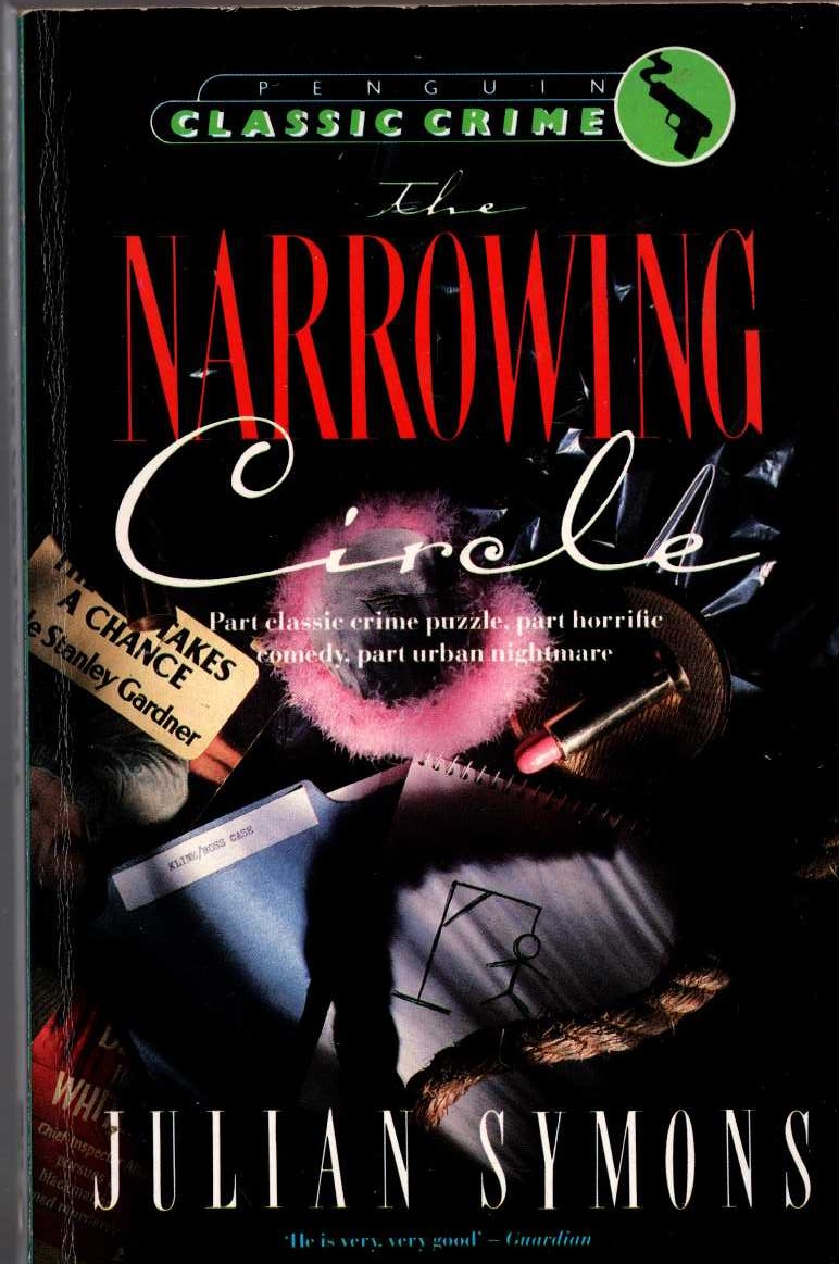 Julian Symons  THE NARROWING CIRCLE front book cover image