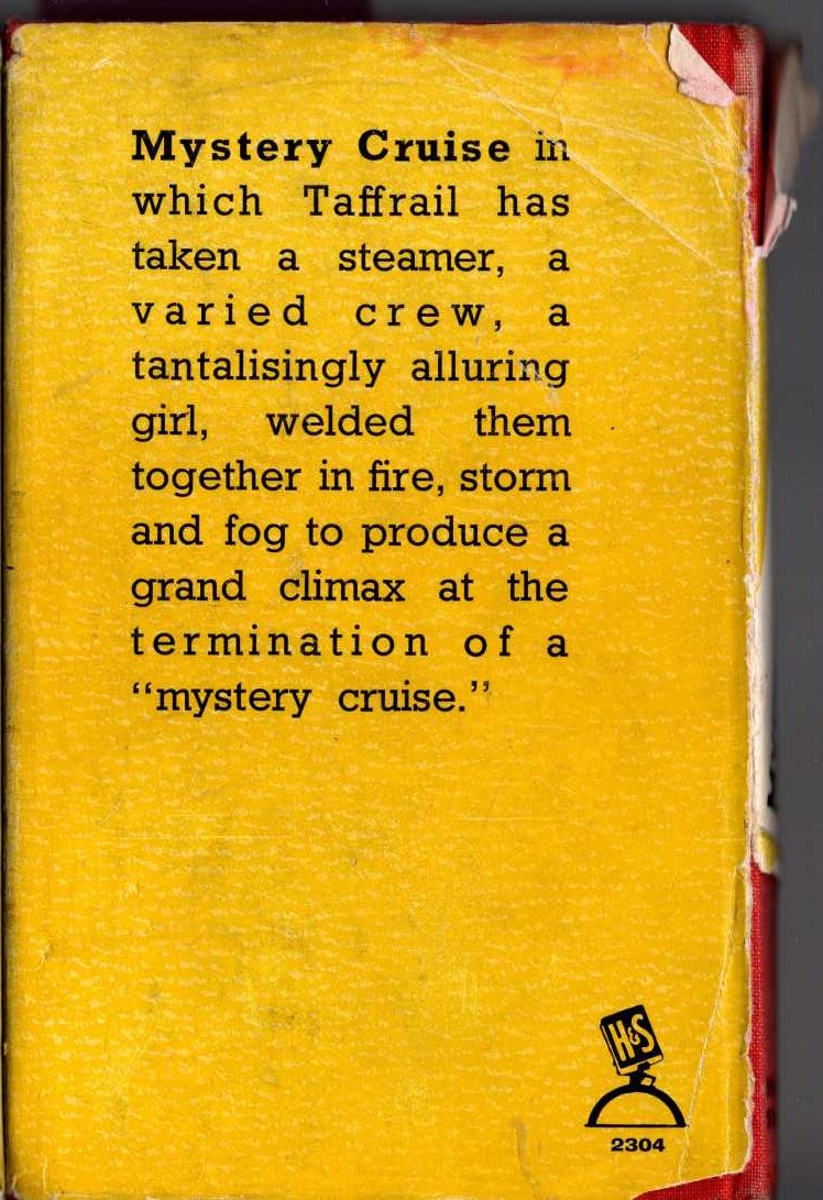 MYSTERY CRUISE magnified rear book cover image