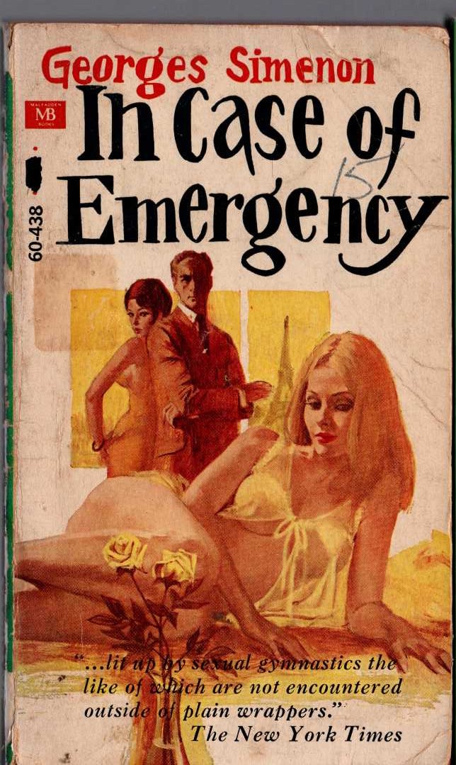 Georges Simenon  IN CASE OF EMERGENCY front book cover image
