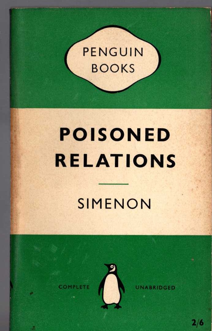 Georges Simenon  POISONED RELATIONS front book cover image