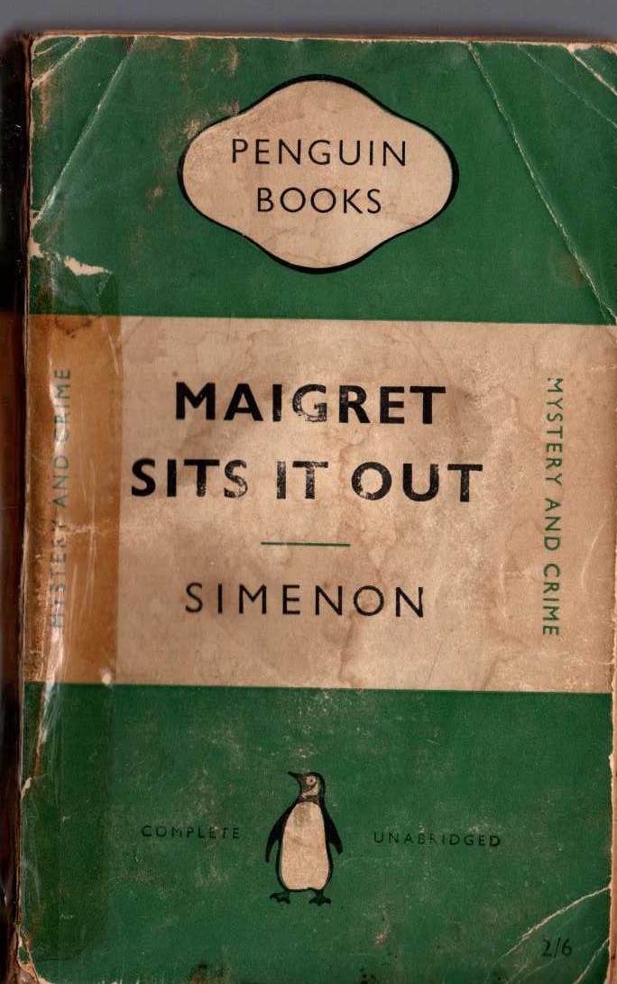 Georges Simenon  MAIGRET SITS IT OUT front book cover image