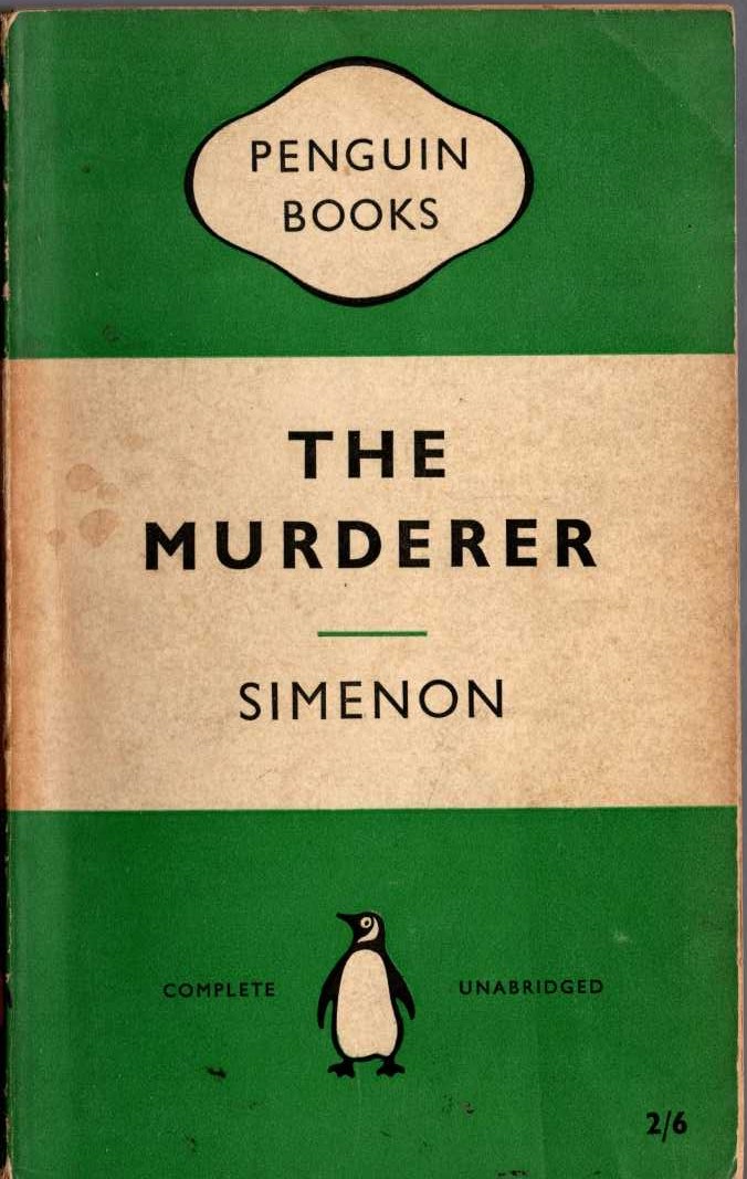 Georges Simenon  THE MURDERER front book cover image