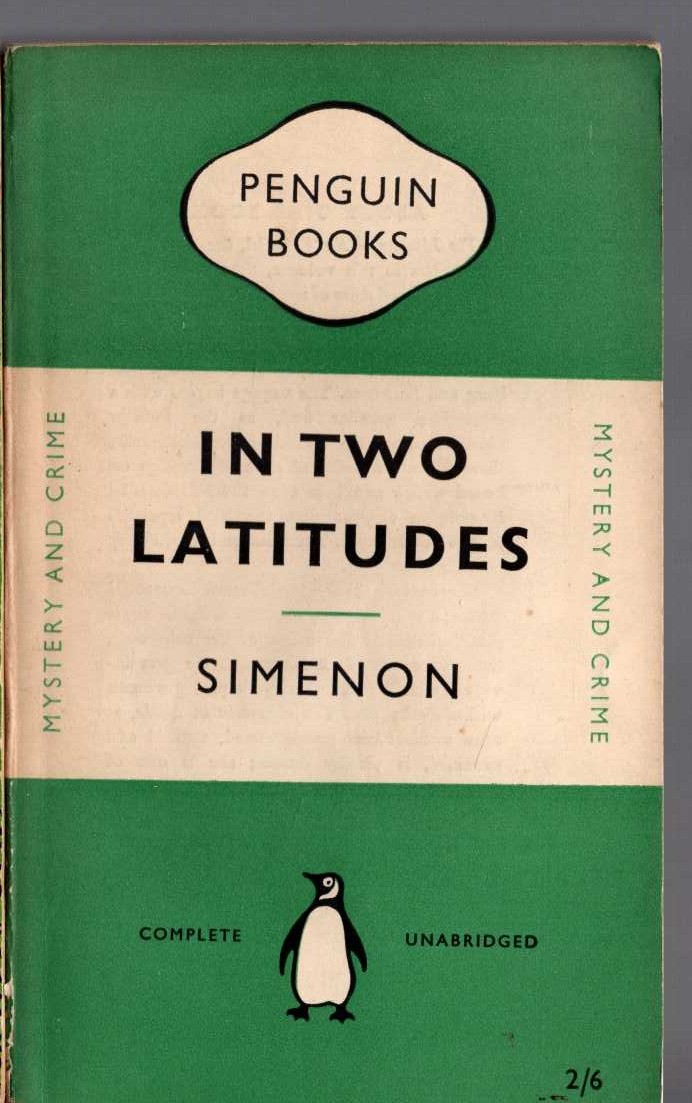 Georges Simenon  IN TWO LATITUDES front book cover image