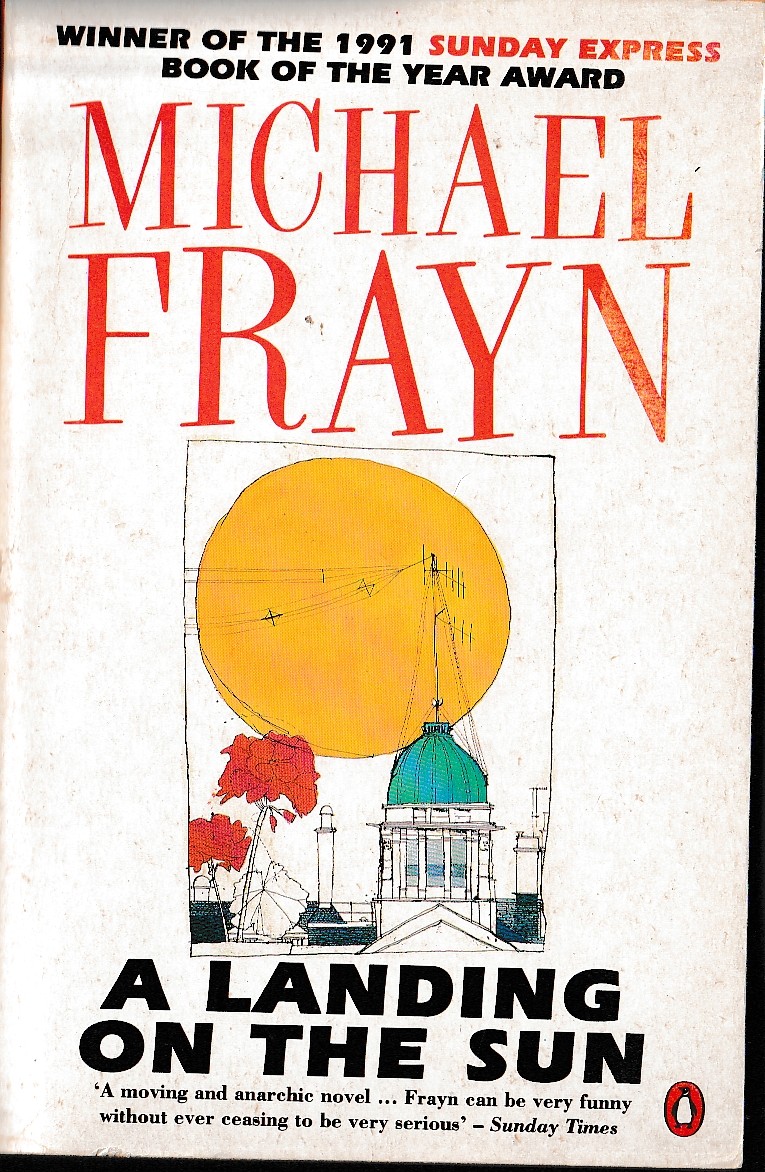 Michael Frayn  A LANDING ON THE SUN front book cover image