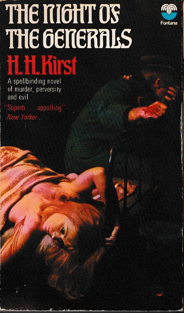 H.H. Kirst  THE NIGHT OF THE GENERALS front book cover image