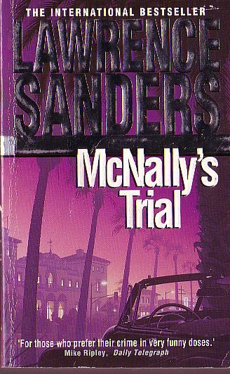 Lawrence Sanders  McNALLY'S TRIAL front book cover image