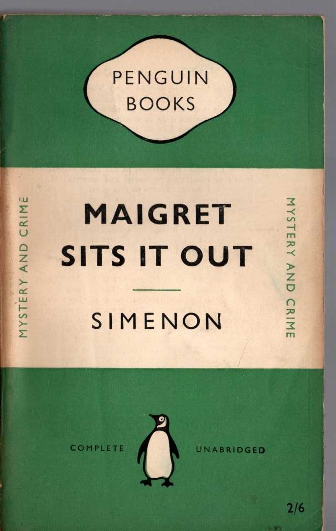 Georges Simenon  MAIGRET SITS IT OUT front book cover image