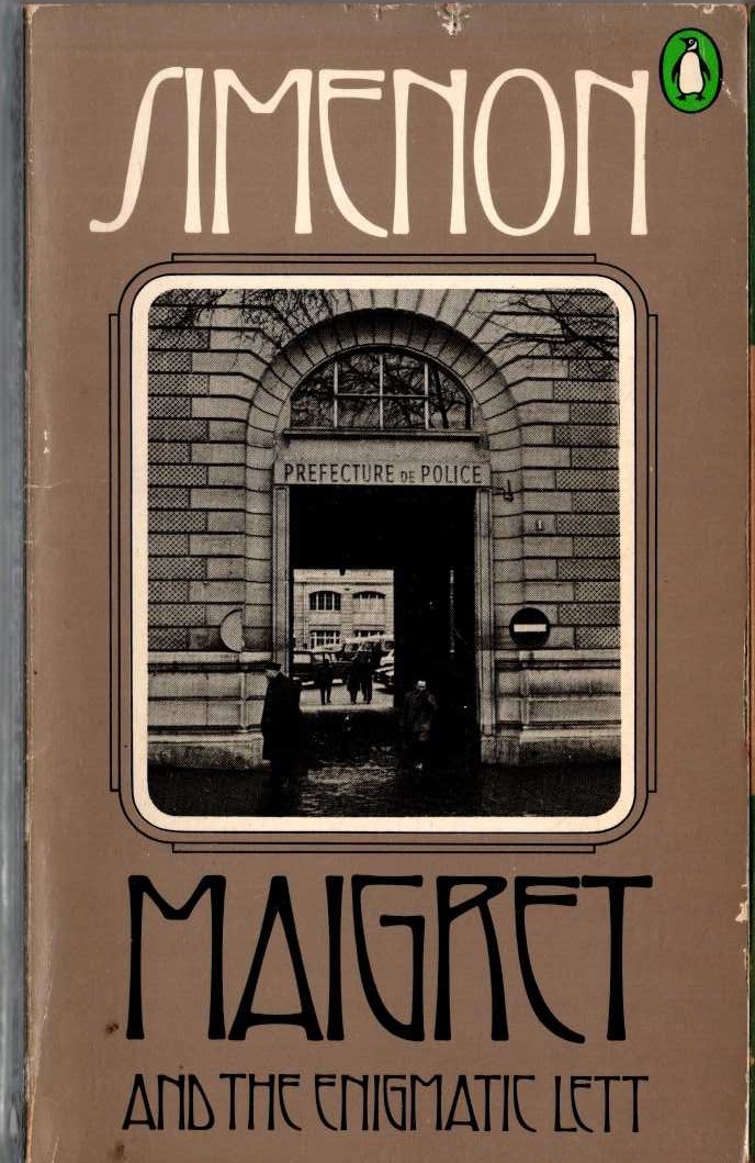 Georges Simenon  MAIGRET AND THE ENIGMATIC LETT front book cover image