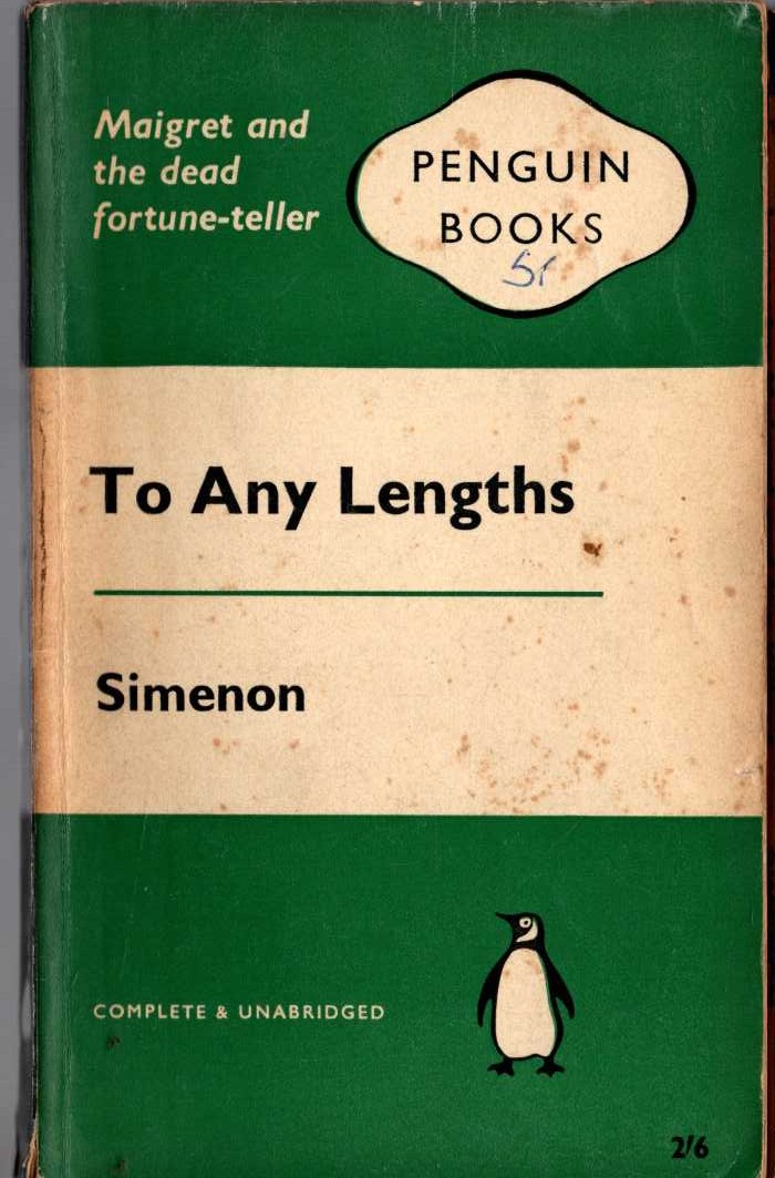 Georges Simenon  TO ANY LENGTHS front book cover image