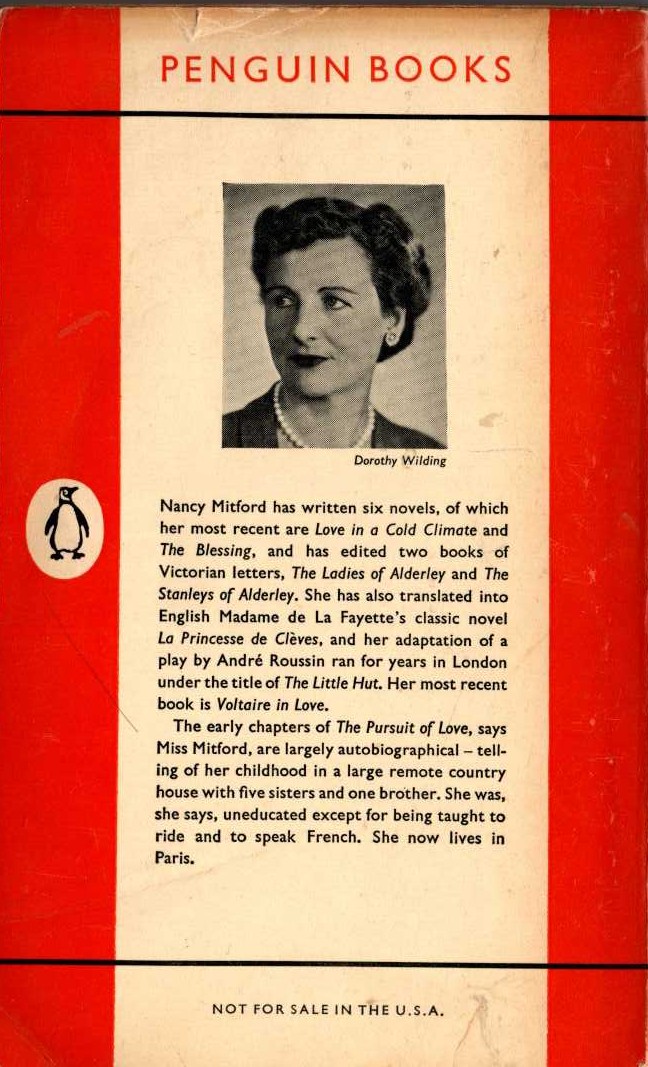Nancy Mitford  MADAME DE POMPADOUR (non-fiction) magnified rear book cover image