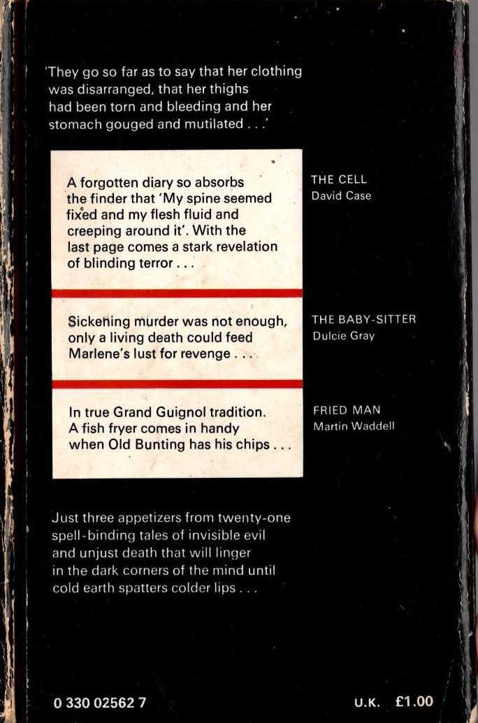 Herbert van Thal (selects) THE ELEVENTH PAN BOOK OF HORROR STORIES. Vol.11.11th magnified rear book cover image