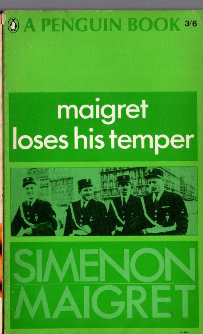 Georges Simenon  MAIGRET LOSES HIS TEMPER front book cover image