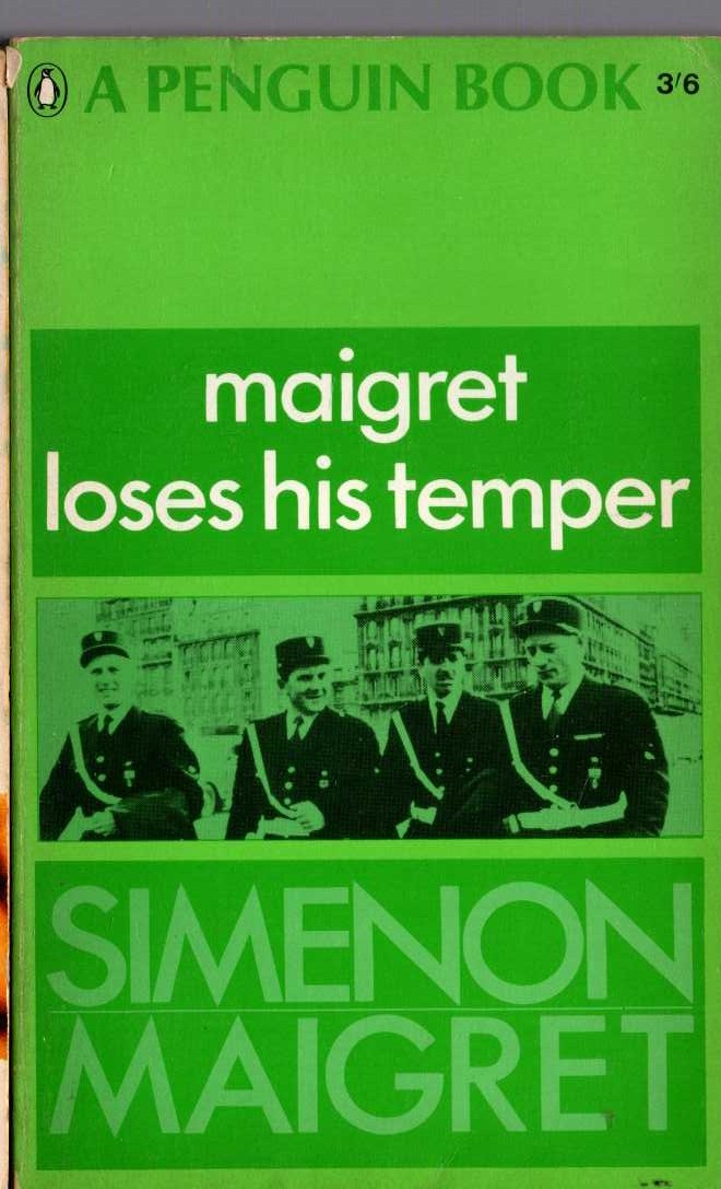 Georges Simenon  MAIGRET LOSES HIS TEMPER front book cover image