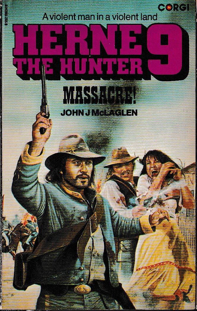 John McLaglen  HERNE THE HUNTER 9: MASSACRE! front book cover image