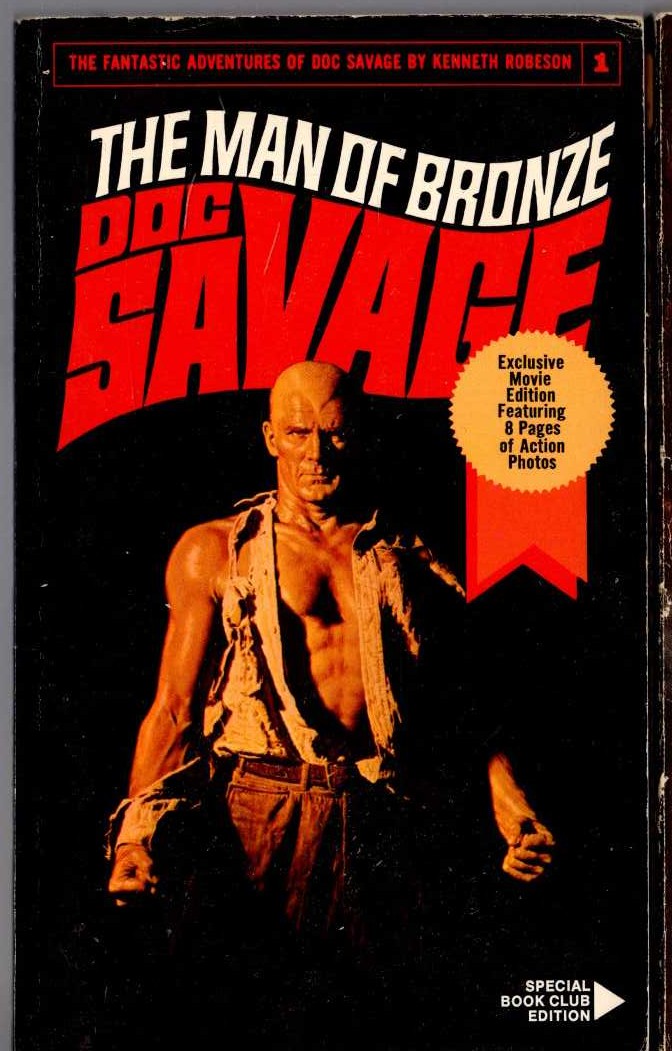 Kenneth Robeson  DOC SAVAGE: THE MAN OF BRONZE front book cover image