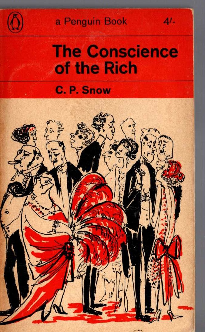 C.P. Snow  THE CONSCIENCE OF THE RICH front book cover image